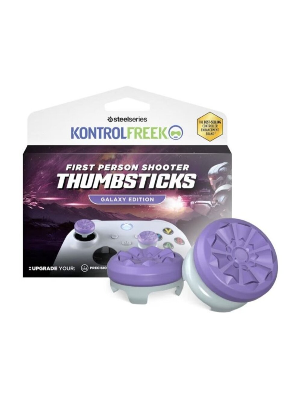 KontrolFreek 2 Pack FPS Freek Galaxy Purple Thumb Sticks Xbox One & Series X